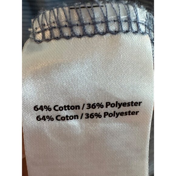 Travis Mathew Stripe Polo Shirt 3XL Blue Cotton Blend Short Sleeve Collared Golf - Picture 3 of 4